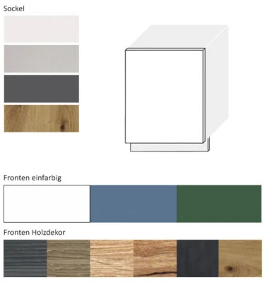 Geschirrspülerfront Front vollintegriert 60cm Farbe wählbar (SI-ZM/60) - Bild 1 von 4