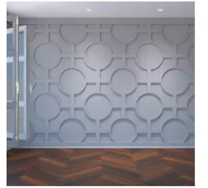 Chesterfield Decorative Large PVC Fretwork Wall Panels 42 1/4"x23 3/8"x 3/8" - Picture 1 of 6