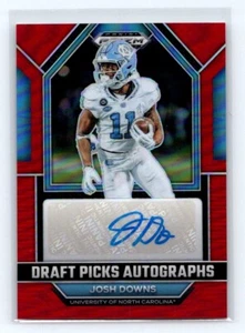 2023 Panini Prizm Draft Picks Josh Downs Rookie Auto Red SP /99 RC Colts - Picture 1 of 2