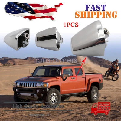 Cubierta de tapa de extremo de manija de puerta exterior delantera o trasera nueva para 06-10 Hummer H3 cromo Foto 1 de 4