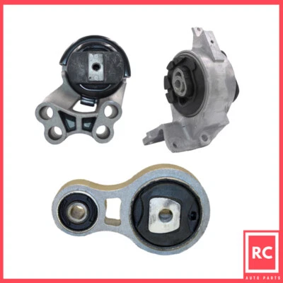 Engine Motor & Trans Mount 3PCS Set Fit 10-12 Ford Fusion/07-12 Lincoln MKZ 3.5L - Image 1 of 4