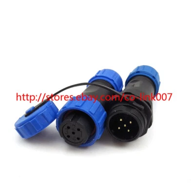 SD13, 5pin Connector IP67 φ13mm Waterproof FAN Connector Wire LED Connector Kit - Image 1 of 4
