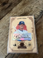 2004 Donruss Diamond Kings Bronze Signatures Auto  58/75 Orlando Cabrera #118