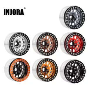 INJORA Deep Dish Offset -10.4mm 1.9 Beadlock Wheel Rims for 1/10 RC Crawler,4PCS - Picture 1 of 43
