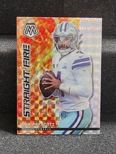 2022 Panini Mosaic - Reactive Prizm Straight Fire #SF8 Dak Prescott (MINT+)