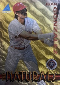 1994 Pinnacle The Naturals Juan Gonzalez Texas Rangers #4 NMMT