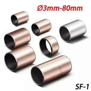 SF-1 Autolubricante ID Ø3 mm - 80 mm Rodamiento Compuesto Manga de Buje Oso de Acero - Imagen 1 de 9