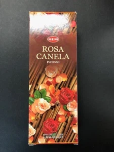 Hem  Incense  ROSE A CANELA (6 Tube of 20 Stick) Total of 120 Count - Picture 1 of 1