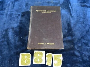 ANTIGUOS DOCUMENTOS CUESTIONADOS 1929 POR ALBERT S. OSBORN 2ª EDICIÓN - RARO FORENSE - Imagen 1 de 8