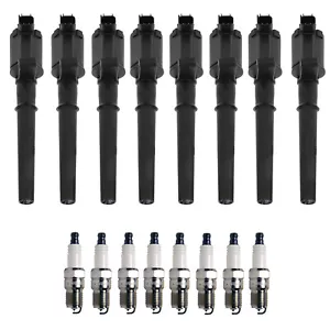 Bosch 8 Ignition Coil Denso 8 Double Platinum Spark Plug Kit For Mustang V8 - Picture 1 of 1