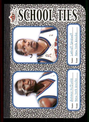 2002-03 Fleer Tradition School Ties #2 Antonio McDyess/Latrell Sprewell - Image 1 of 2