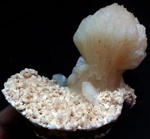 STUNNING STILBITE BOWS ON HEULANDITE MATRIX MINERALS SPECIMENS - Picture 1 of 5