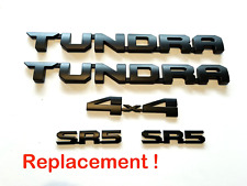 5PCS Matte Black Door Tundra SR5 Rear 4x4 EMBLEM Badge Toyota Tundra 2022-2024