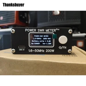 1,6-50MHz 200W Miernik mocy SWR Pro HF PWR SWR Miernik 1,29'' OLED Ekran cyfrowy - Zdjęcie 1 z 2