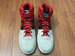 Nike AF1 High '07 LV8 Wolf Grey Red Black 806403-007 Men Size 13 - Picture 1 of 8