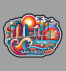 San Diego Kühlschrankmagnet - Bild 1 von 5
