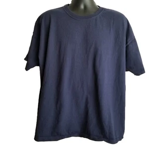 Pluma Athletic T-Shirt Size 2XL Navy Blue Cotton Short Sleeve Minimalist Sports - Picture 1 of 5