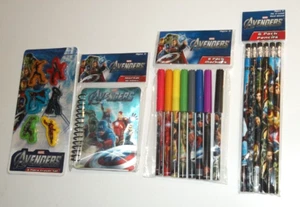 Lotto forniture scolastiche Marvel Avengers 2012 - set matite/marcatori/diario/gomma - Foto 1 di 4