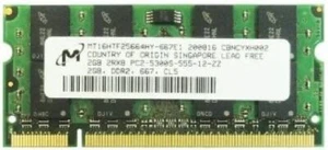 2GB DDR2 PC2-5300 (667Mhz) SODIMM Memory Ram Module - MICRON - MT16HTF25664HY-66 - Picture 1 of 1