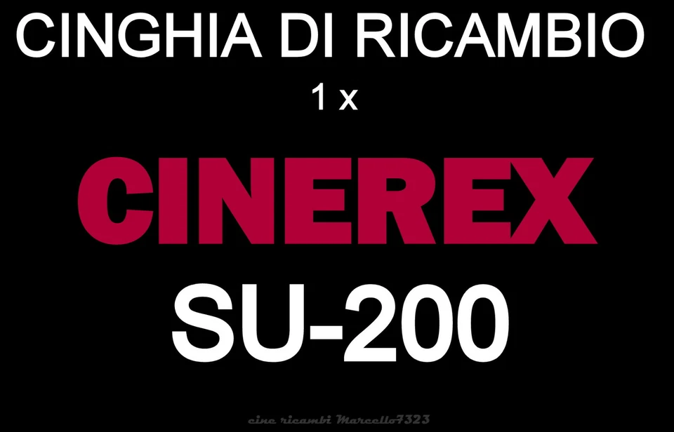 ★CINGHIA DI RICAMBIO MOTORE 1 x PROIETTORE SUPER 8 mm CINEREX SU-200★   - Immagine 1 di 1
