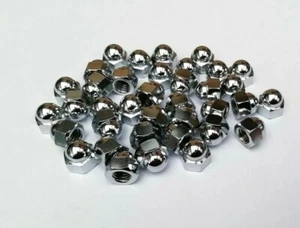 Tuerca domo cromada M8 tapa baja, llave de 12 mm (paquete de 4 o 10) - Imagen 1 de 3
