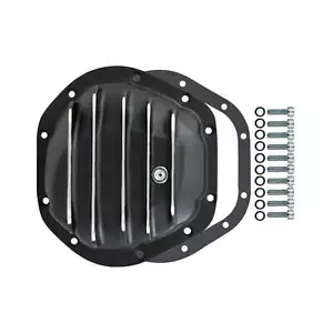 Black 10-Bolt Aluminum Differential Cover w/ Gasket & Hardware for Dana 44 - Picture 1 of 1