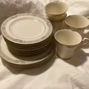 15 Pcs MIKASA GRANDVILLE FINE CHINA Cups , SALAD ,Butter , Plates - Picture 1 of 6