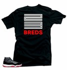Shirt To Match Jordan 11 Bred 2019 - 23 Breds Black Tee