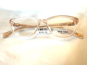 Nine West Eyeglasses Frames NW5183 265 Crystal Sand Cat Eye Full Rim 49-14-135 - Picture 1 of 3
