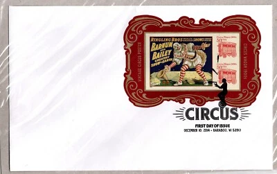US 4905C Circus Poster First Day Cover FDC Ringling Barnum Bailey USPS Packaging - Image 1 of 2