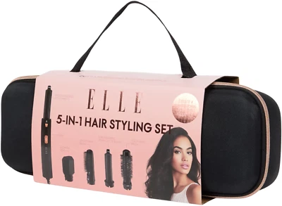 spazzola multifunzione Airstyler Elle 5 in 1 Hair Styling Set Black NUOVA - Image 1 of 4