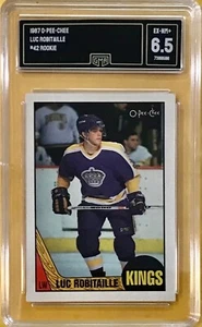 1987 O-PEE-CHEE #42 - LUC ROBITAILLE - Rookie - GMA 6.5 - NEAR MINT - Picture 1 of 1