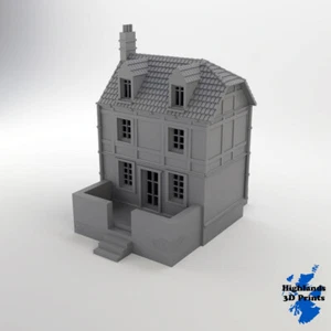 Villa 2 15 mm 1:100 Segunda Guerra Mundial terreno de construcción mesa para juegos impresión 3D - Imagen 1 de 6