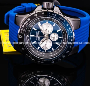 Invicta AVIATOR VOYAGE Multi Function BLUE BLACK Dial Nautical Stylish Men Watch - Picture 1 of 10