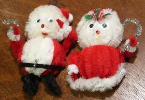 Limpiador de Pipas Santa & Mrs - Kitsch Navidad Adorno Magnético Limpiador de Pipas Arte - Imagen 1 de 4