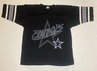 Camiseta De Colección Dallas Cowboys Años 90 GTS Gráfica Hombre’s XL Manga Rayas Foto 1 de 4
