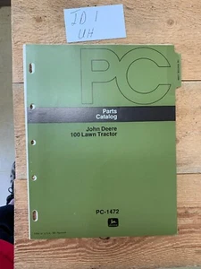 OEM John Deere JD 100 TRACTOR parts manual PC-1472 - Picture 1 of 5