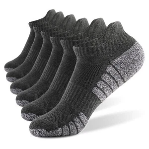 6 Pairs Sports Ankle Socks Athletic Low-cut Socks Thick Knit Socks M4B4 - Picture 1 of 22