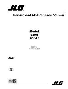 Manual de servicio JLG 450A 450AJ | CD O USB - Imagen 1 de 9