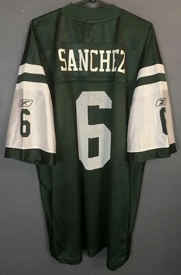CAMISETA DE FÚTBOL AMERICANO PARA HOMBRE REEBOK NEW YORK JETS 2011 MARK SANCHEZ #6 NFL TALLA XL Foto 1 de 4