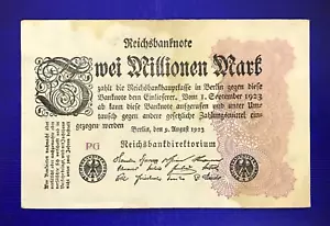 1923 GERMANY - 20 MILLION MARKS (REICHSBANKNOTE) - VF+ - EZVIN - Picture 1 of 2