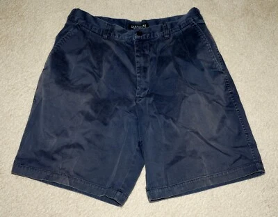 Pantalones Cortos Hombre Structure 34" Cintura Azul 100% Algodón Excelente B Foto 1 de 4