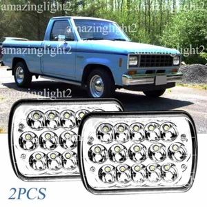 Pair 7X6" LED Headlight Hi/Lo Beam fit Ford Ranger 1983 1984 1985 1986 1987 1988 - Picture 1 of 15