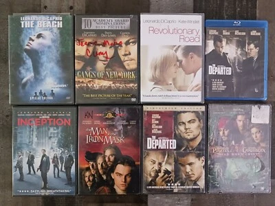 The Departed,The Beach,Gangs Of New York,Inception DVD Leonardo DiCaprio lot  - Image 1 of 4