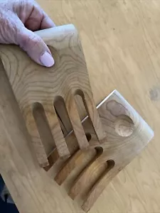 par de garras de ensalada de madera - Imagen 1 de 4