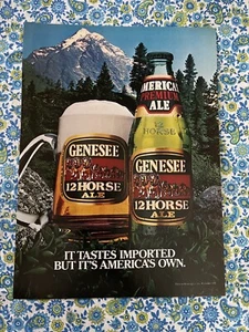 Vintage 1985 Genesee 12 Horse Ale Print Ad - Picture 1 of 7