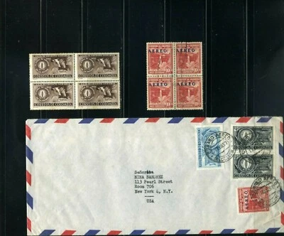 COFFE-CORN- HORSE- SALT TEQUENDAMA- Cover COLOMBIA TO NEW YORK  U.S.  1957  - Image 1 of 3