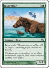 WOTC MtG 9th Ed River Bear (U) NM