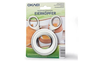 Eierköpfer Edelstahl Eier Öffner Eierschneider Frühstücksei Eieröffner - Bild 1 von 7