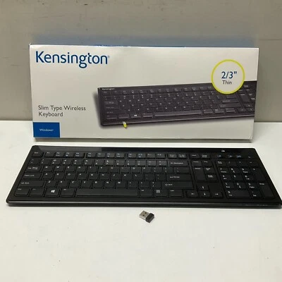 Kensington Keyboard K72344US Slim Type Wireless Keyboard Retail K72344US w/ Box - Image 1 of 4